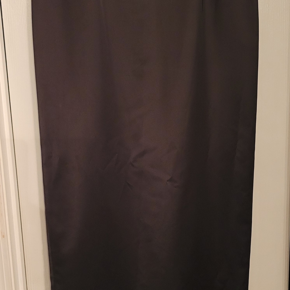 Karen Miller Black Satin Maxi Skirt